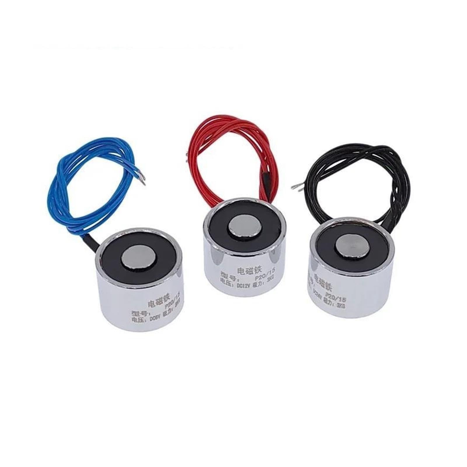 Aimant électrique support P20/15, 3kg, levage 30N DC 5V 6V 12V 24V(24v)