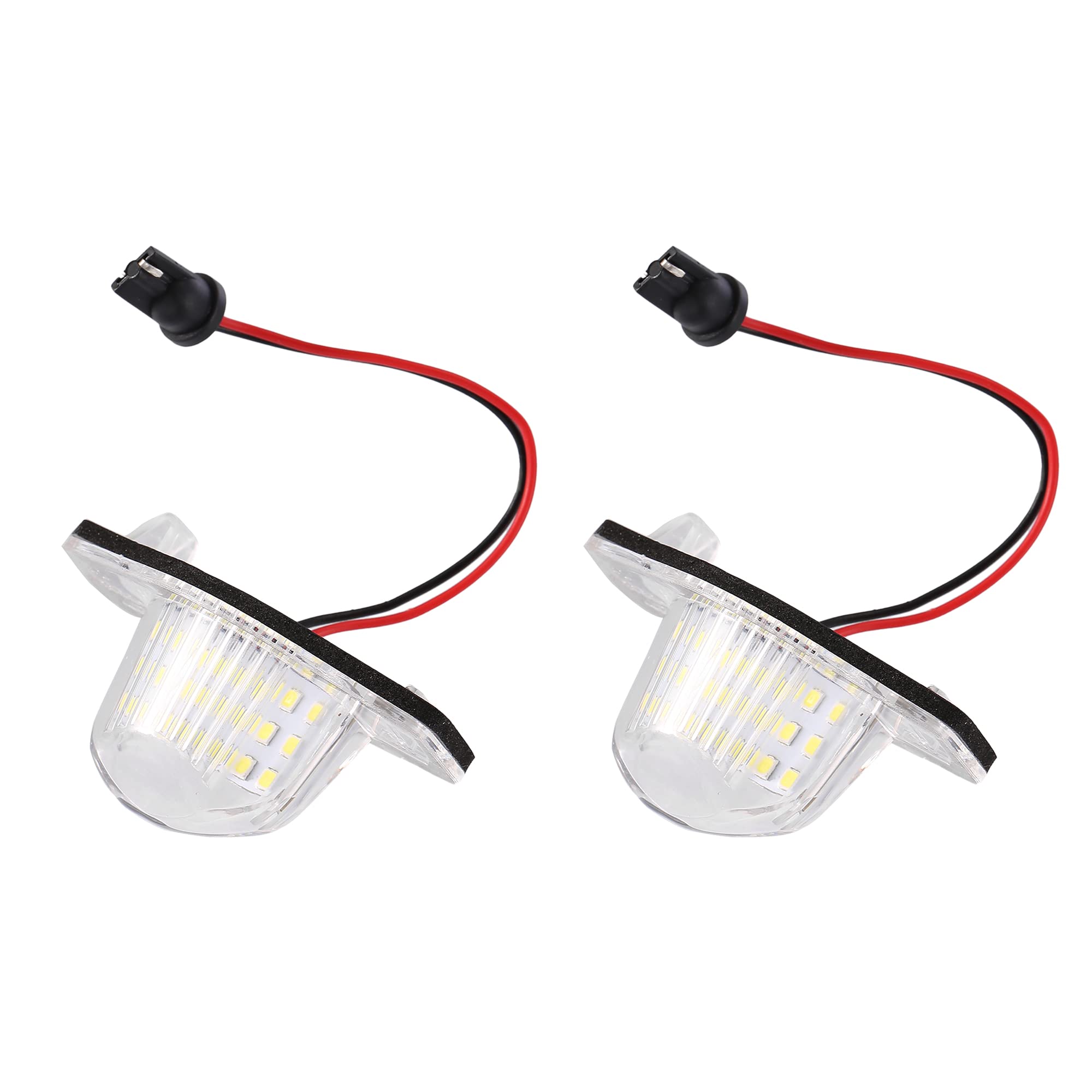 X AUTOHAUX 2pcs LED License Plate Light Car Number Lamp Replacement White Light for Honda Odyssey CR-V Civic Insight