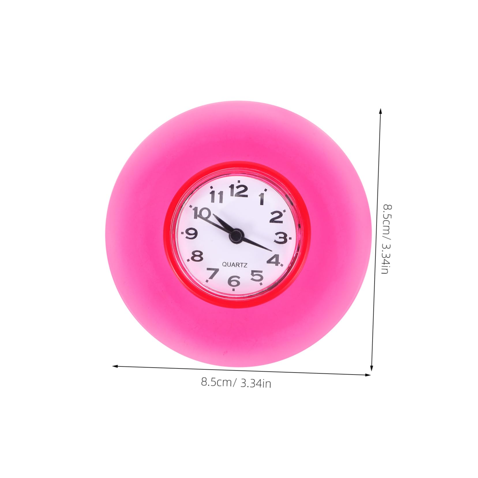 Amosfun Horloge Murale à Ventouse étanche Pour Salle De Bain