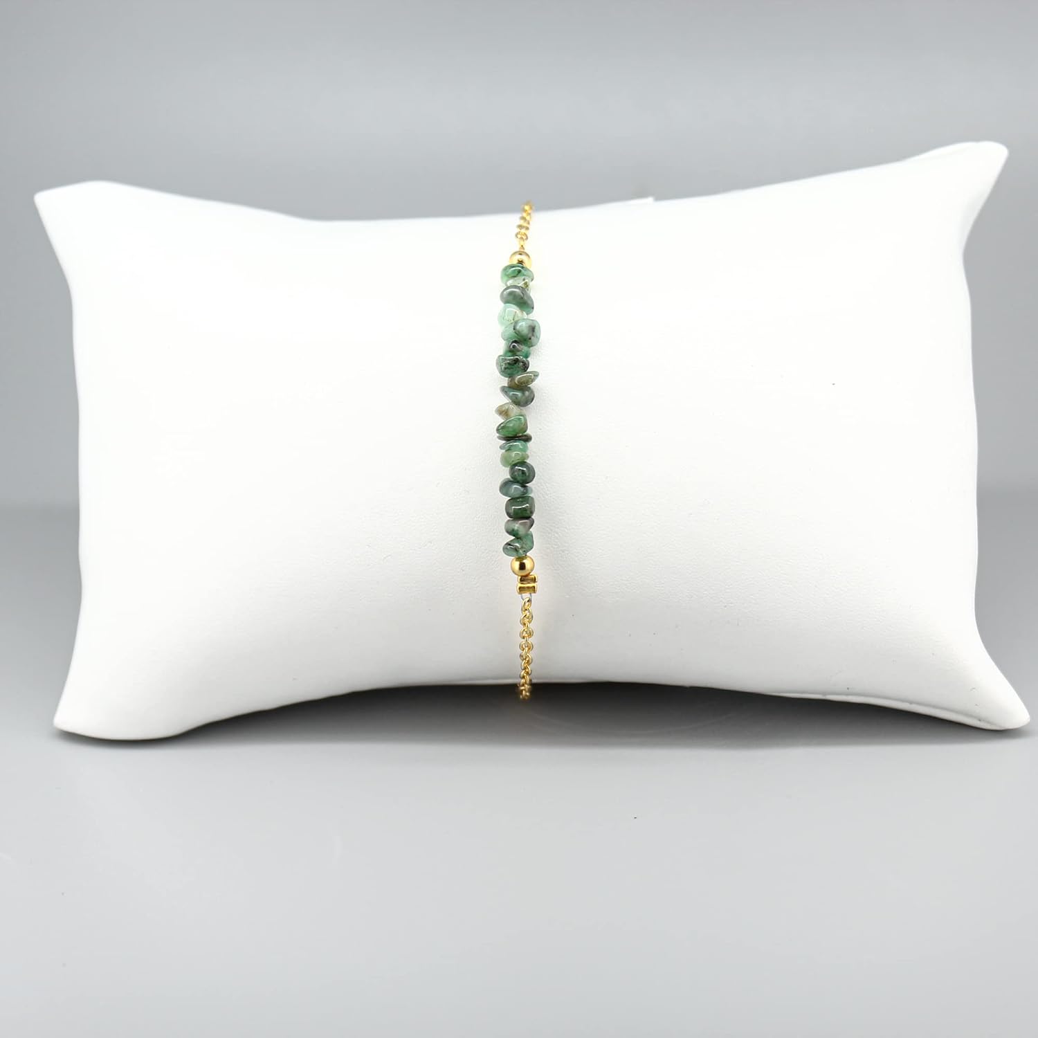 Gempires Natural Chips Bar Bracelet, Energy Healing Crystals, Birthday, Gift for Her, Gemstone Jewelry 8 inch - Image 3