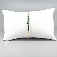 Vista 63 de Gempires Natural Chips Bar Bracelet, Energy Healing Crystals, Birthday, Gift for Her, Gemstone Jewelry 8 inch