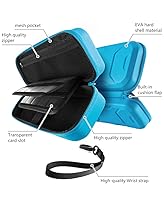 Vista 4 de Mumba Carrying Case for Nintendo Switch OLED & Nintendo Switch, Deluxe Protective Travel Carry Case Pouch for Nintendo Switch Console & Accessories