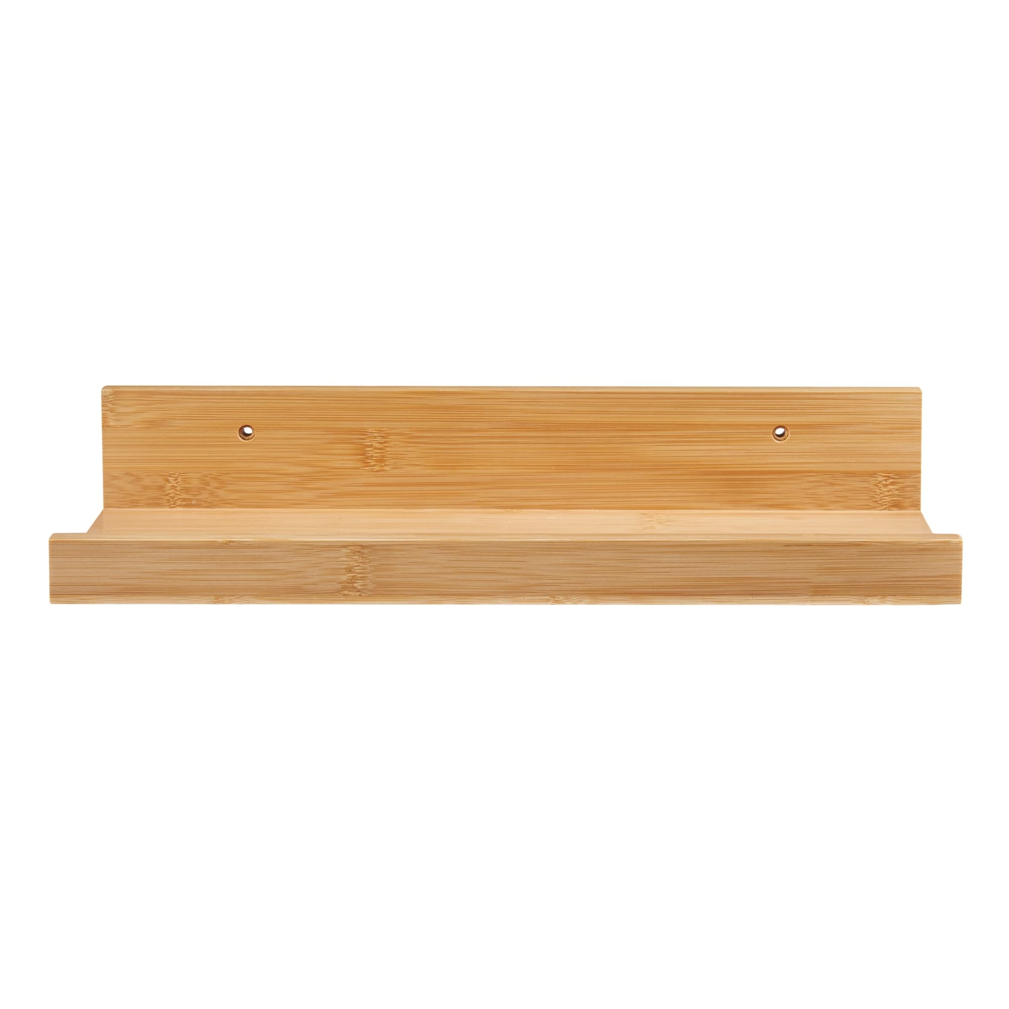 [en.casa] set di 3 Mensole da Muro Consolle Portaoggetti da Parete Libreria Pensile Piani con Bordi Anticaduta Mensole in Bambù Naturale