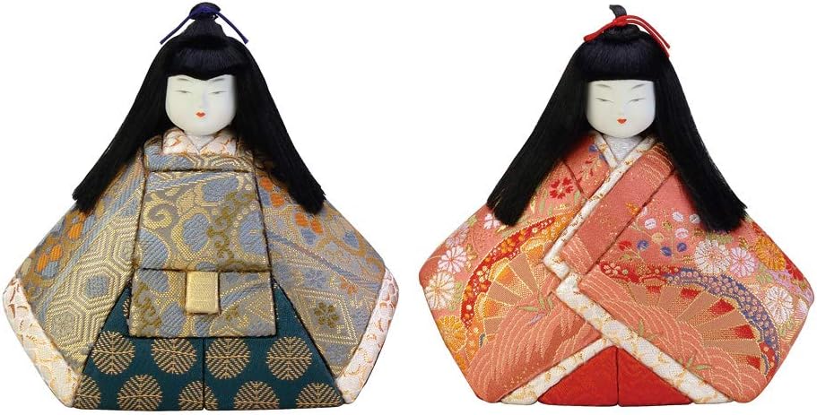 ちりめん細工 お花とまりとうさぎ雛の壁掛け下げ飾り(7下げ) モグモグ