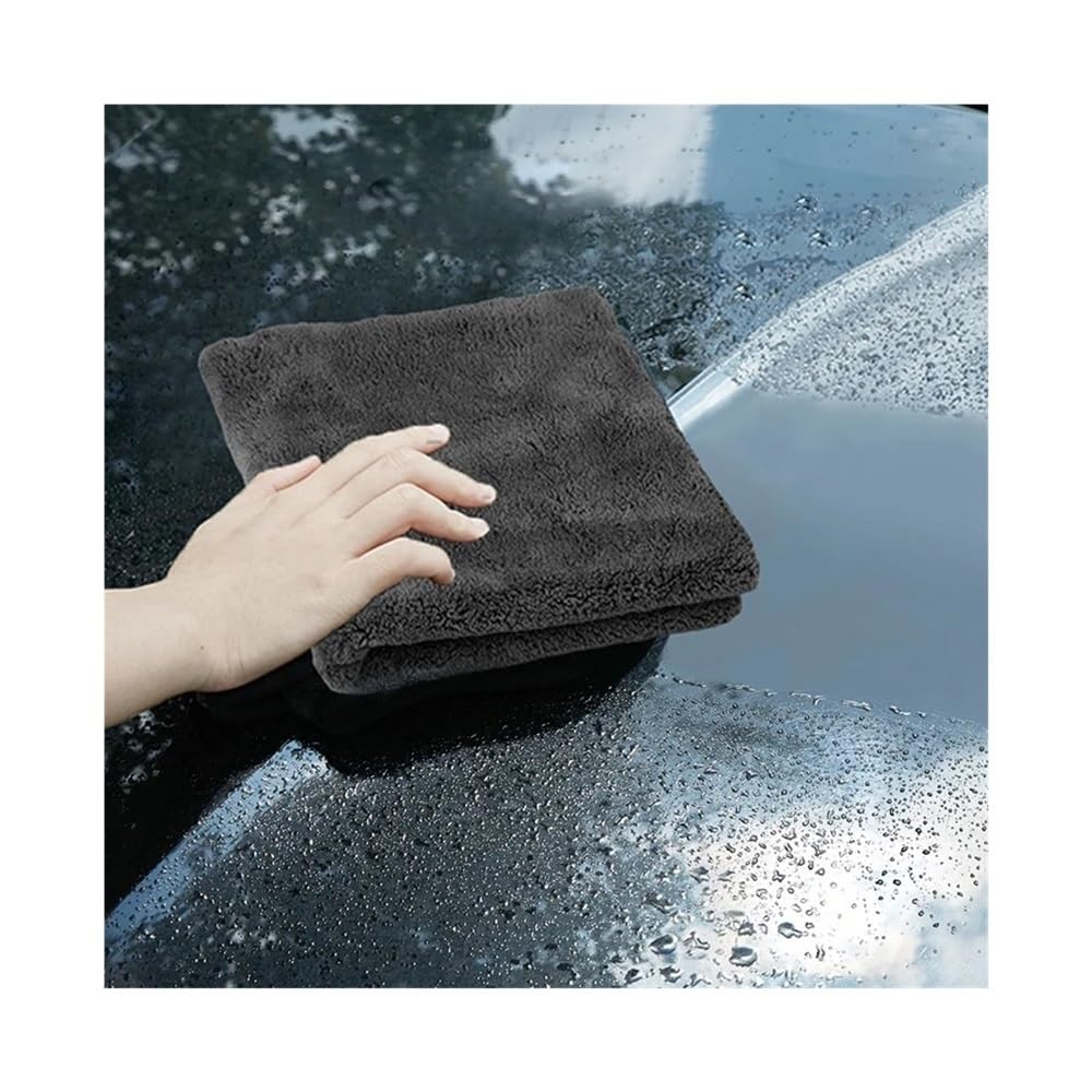 Toalla de microfibra de 600 g/m² para limpieza de coche, 1/3/6/9 unidades, 40 x 40 cm, toallas de lavado de coche gruesas para el cuidado de los detalles del automóvil (naranja, 6 piezas)