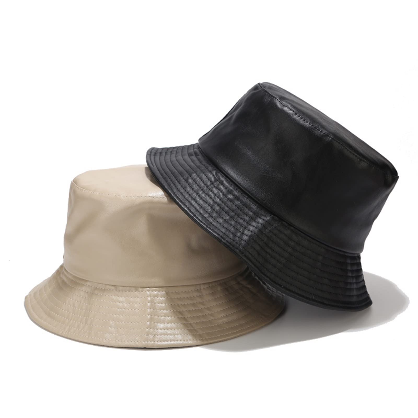 Cappello da sole da uomo, cappello da pescatore, in pelle, pieghevole, per escursionismo, hip-hop, strada, impermeabile, per donne e uomini