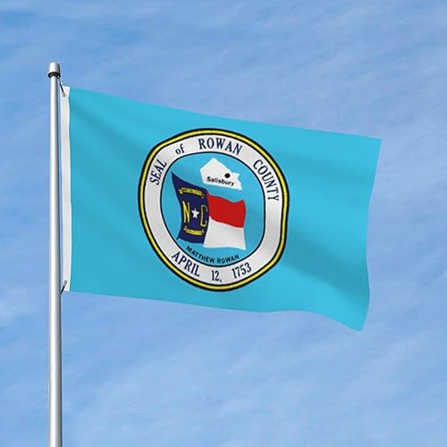 Miniatura 2 de Bandera del condado de Rowan de 3 x 5 pies, pancarta de poliéster de doble cara para decoración de casa al aire libre, banderas duraderas para patio