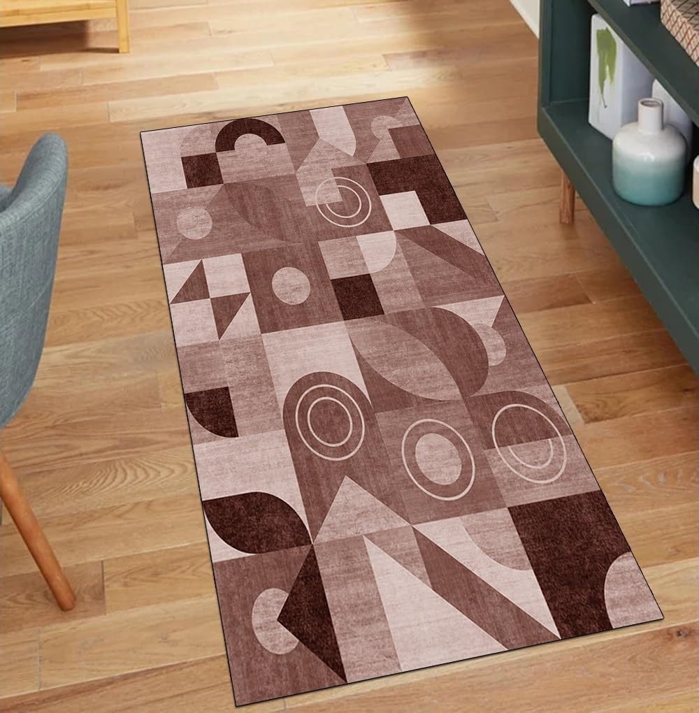Alfombra de cocina lavable con diseño patchwork de 40 x 450 cm para pasillos acogedores 1