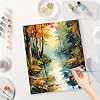 Landscape Paint by Numbers Kit for Adults - DIY Colorful Forest River in Fall Painting on Canvas 16x20 Inches, Acrylic Paint Set, Suitable for Beginners, Art for Home Decoration or Gifts #2