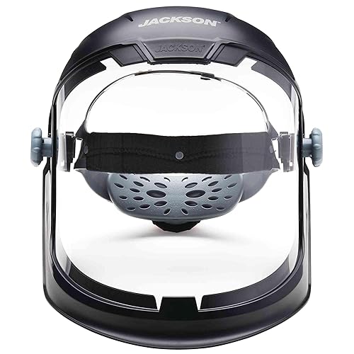 Miniatura 10 de Jackson Safety Lightweight MAXVIEW Premium Face Shield with 370 Speed Dial Ratcheting Headgear