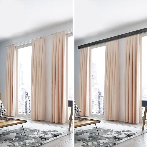 Miniatura 9 de zshine Panel de cortina sin pistas Cenefa decorativa Montaje en techo o pared Personalizar longitud para persianas enrollables, persianas