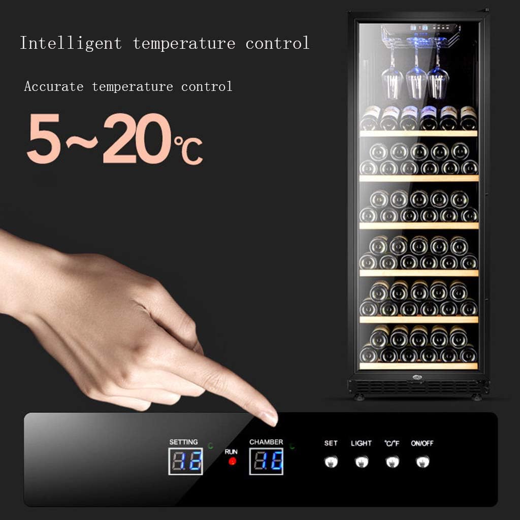 Wine Cooler- Free-standing Frost Free Compressor Wine Refrigerator For White And Red Wines With Digital Memory Temperature Control