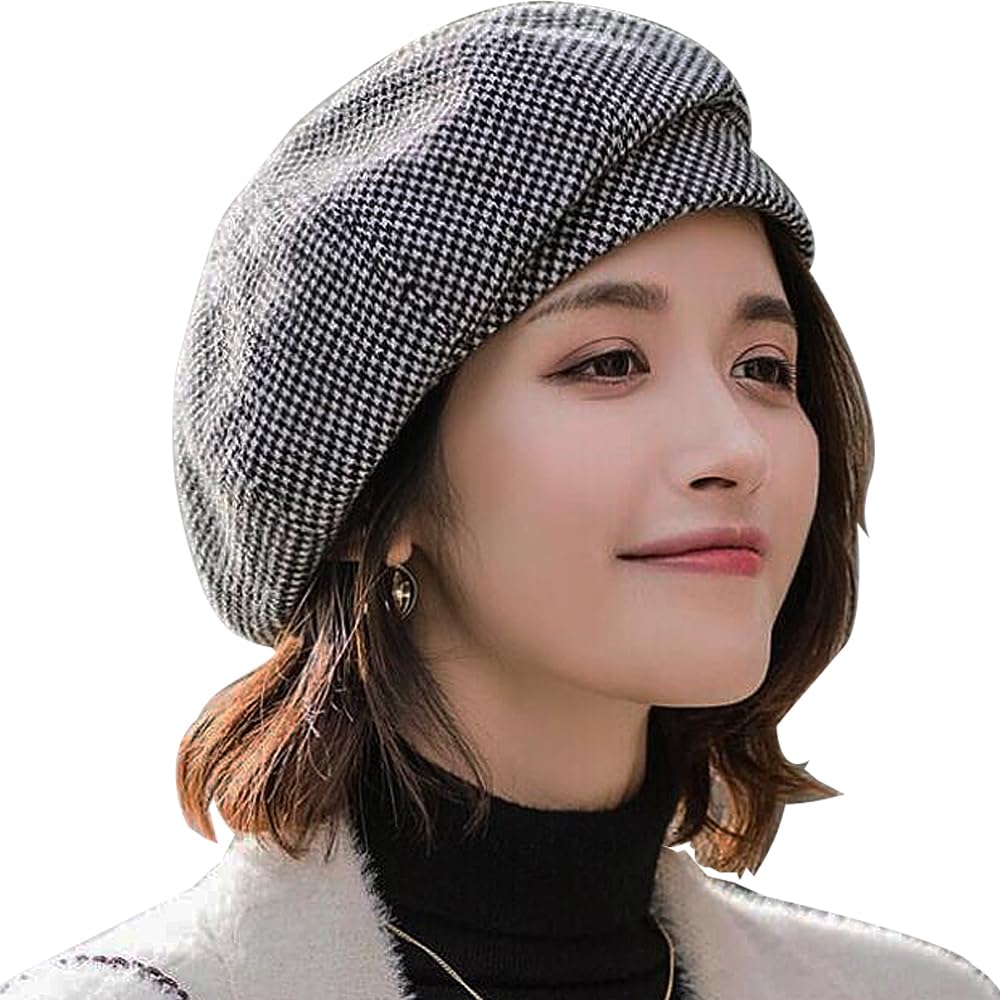 WANYIVintage Beret Hat Women Korean Style Womens Newsboy Hat Classic Winter Beret Painter's Hat for Spring/Autumn/Winter