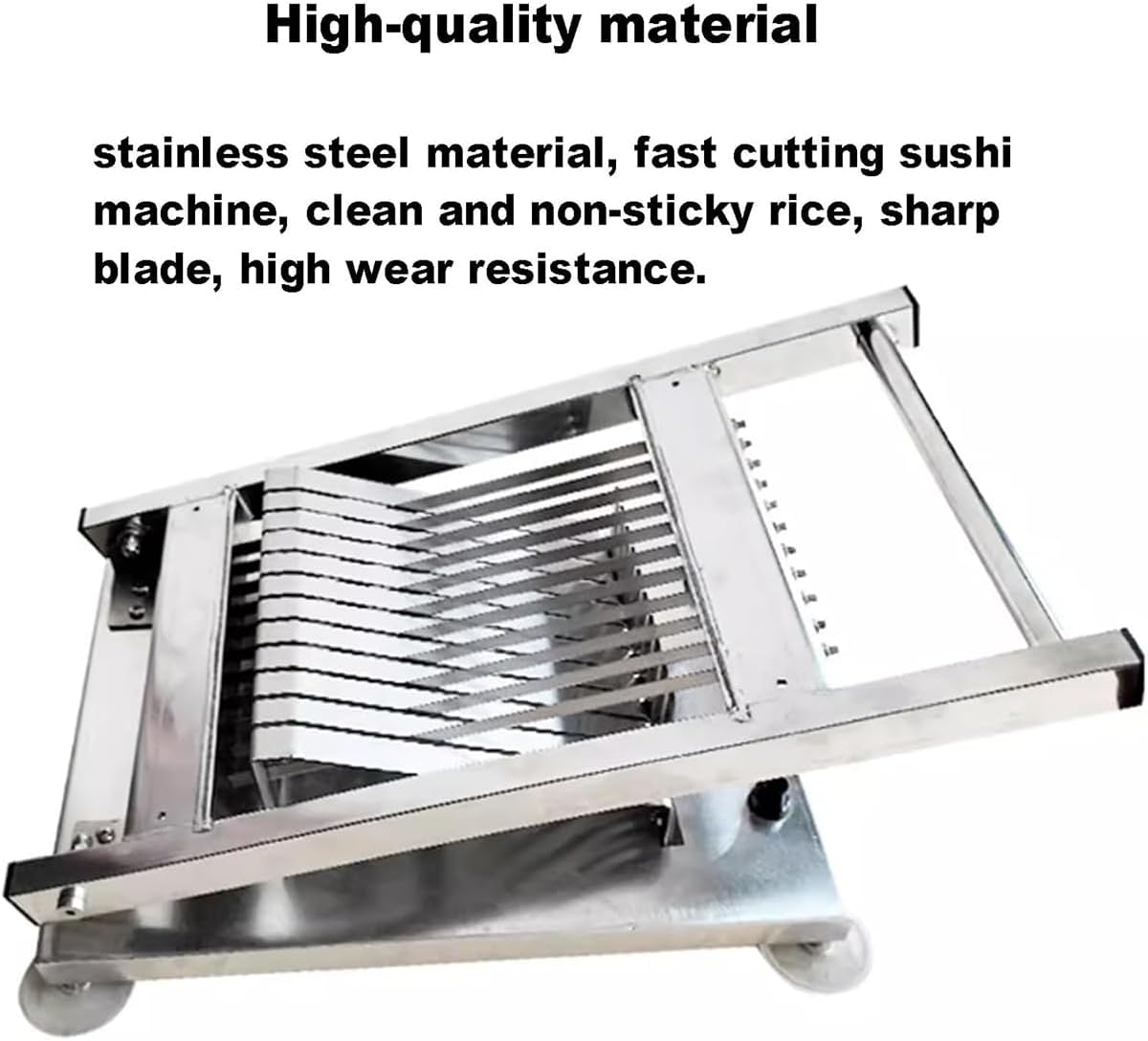 Sushi Roll Cutting Machine, Sushi Roll Making 12 Segment, Sharp Blade, Stainless Steel Onigiri Slicer, Save Time Effort, Just 2 Steps, Uniform Size, for Kitchen, Sushi DIY