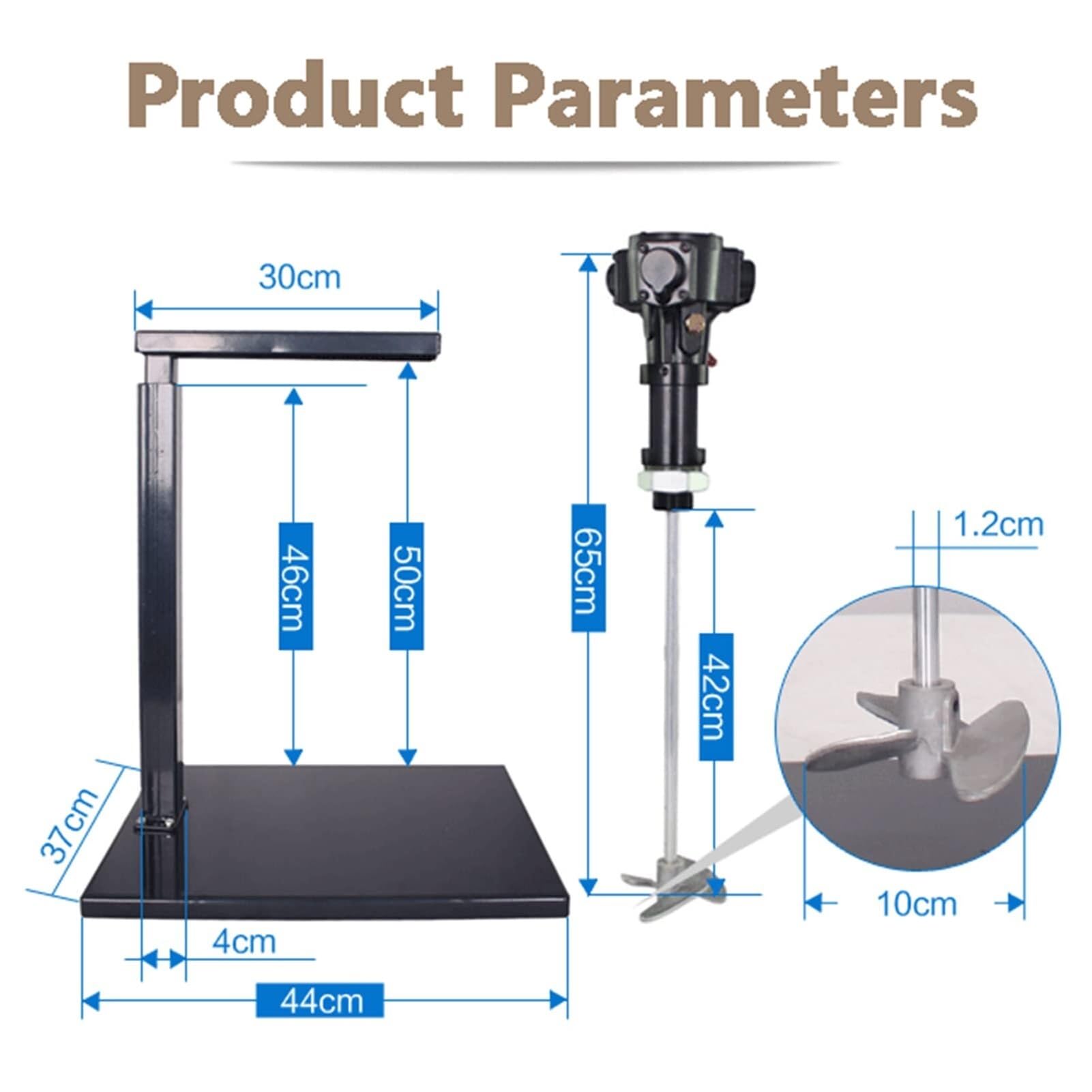 Miscelatore pneumatico for vernice, agitatore for vernice a sollevamento manuale da 5 galloni/20 litri, miscelatore d'aria verticale da tavolo, miscelatore di inchiostro for miscelazione