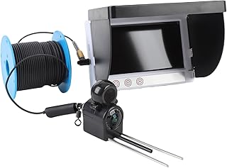 Tbest 1080P Unterwasser-Fischfinder, 4,3-Zoll-Bildschirm, Temperaturmessung, Angelkamera, Sonde, 30 M Kabellänge mit Aufbewahrungstasche