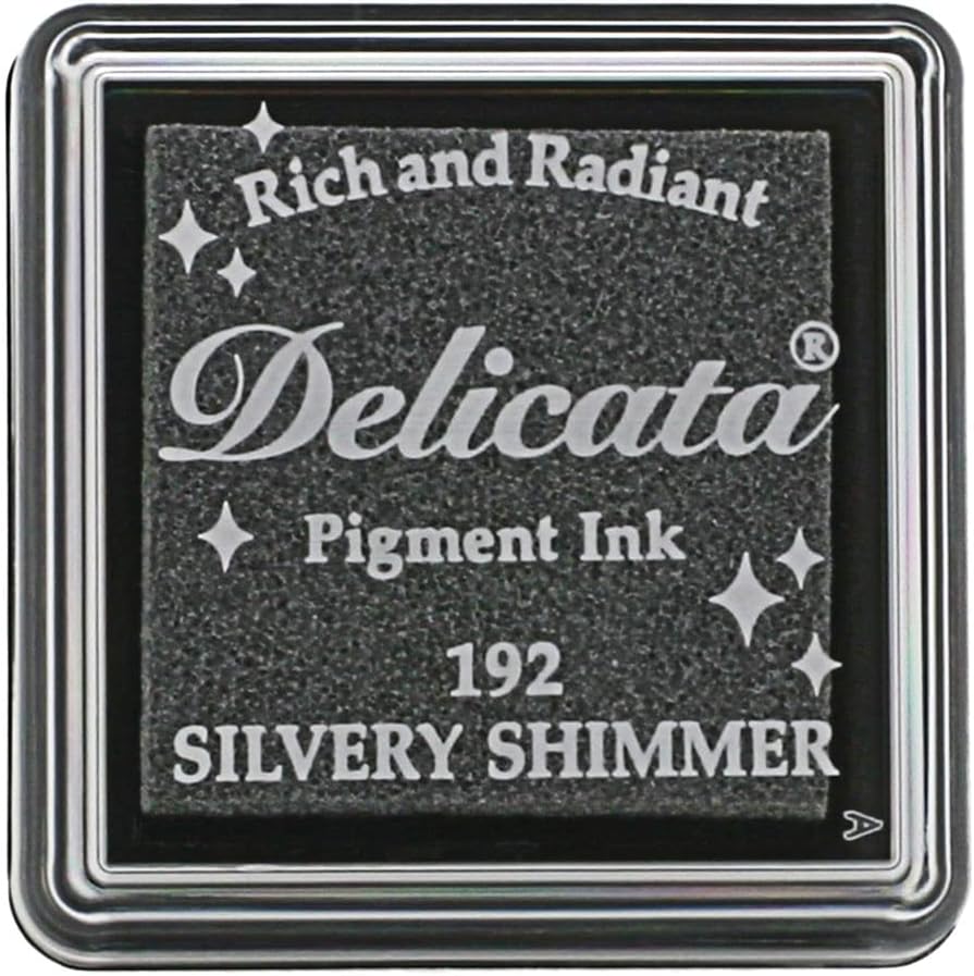 delicata Silver Shimmer Pigment Ink Pad - Small