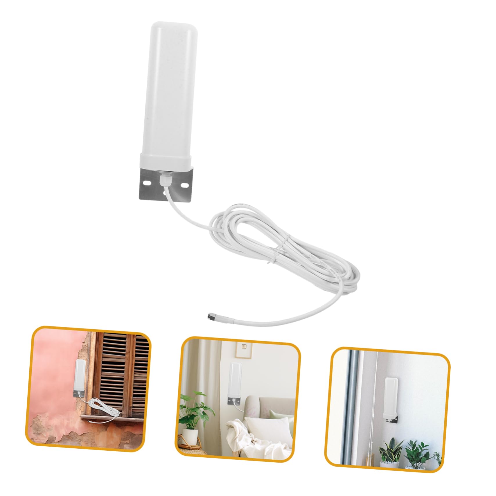 Homoyoyo Antenne Omnidirectionnelle 4g Extérieure pour Routeur 4g Intérieure Et Extérieure Compatible 3g Omnidirectionnelle à Gain Élevé Installation Simple Usage Domestique Et Professionnel