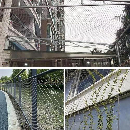 Filet de protection anti-chute en acier inoxydable 304 haute résistance pour escalier