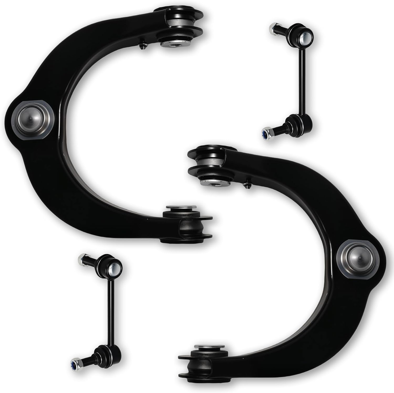 4PCS Front Upper Control Arm Sway Bar End Link Compatible with Dodge 2011 2012 2013 2014 2015 Durango, Fit for Jeep 2011-2015 Grand Cherokee K621608 K621607 K750578 K750579