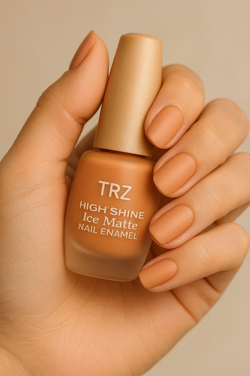 Nude Brown Nail Polish High Shine Matte Nail Paint | Pastel Color LongLasting High Stay Best For Any NAil Art Designing-image-10