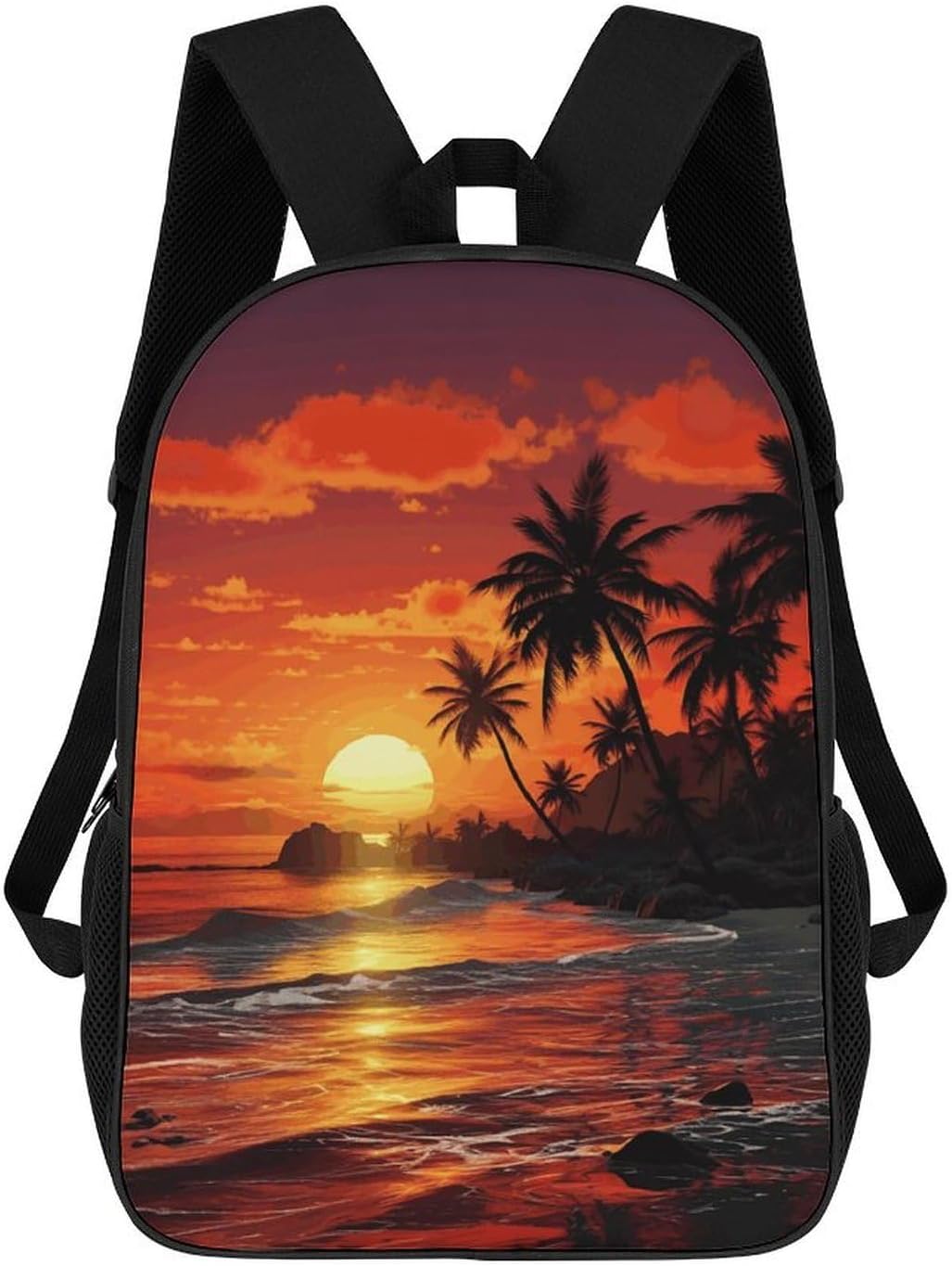 Tropical Sunset 17 Inch Lightweight Laptop Backpack