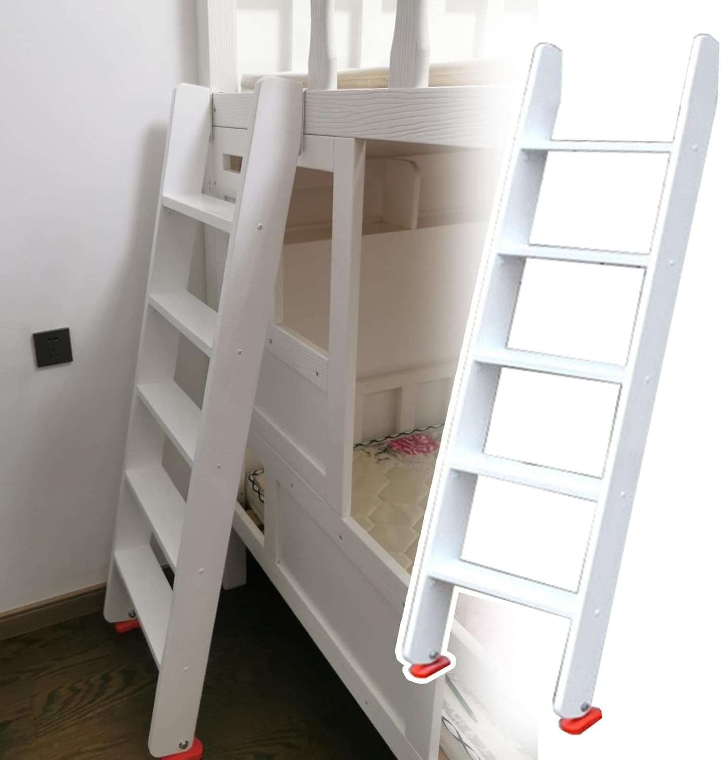 Dorm Farm Bunk Bed Ladder, Light Weight Wood Rv Camper