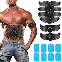 Fitness Belt Abs Muscle Portable Toner,Muscle Trainer Workout Equipment for Men Woman Abdomen Home Office Exercise
