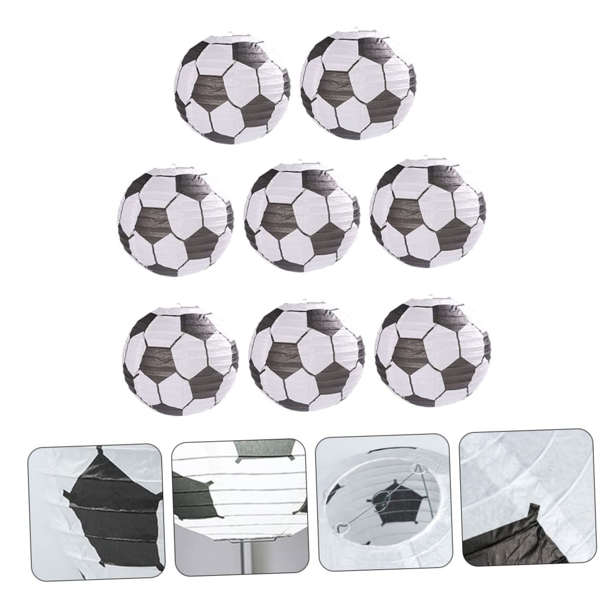 Gatuida 2 Set Carta Forma Pallone Da Calcio Decorazioni Per Sportive Per Compleanni E Cerimonie 8 Pezzi*2