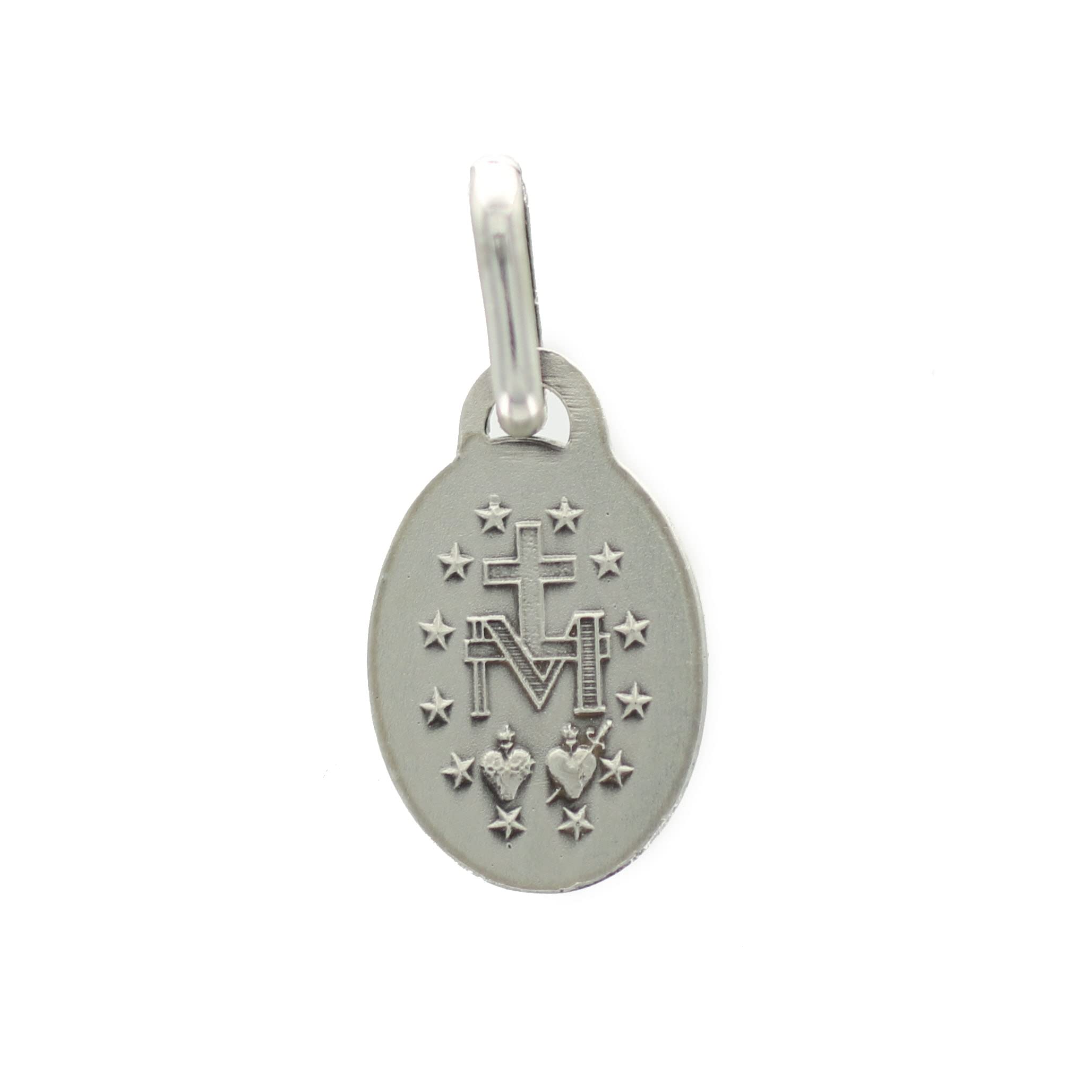 Palais du Rosaire Médaille Miraculeuse ovale en argent 10mm - Médaille et croix Argent - Culte Chrétien en Argent