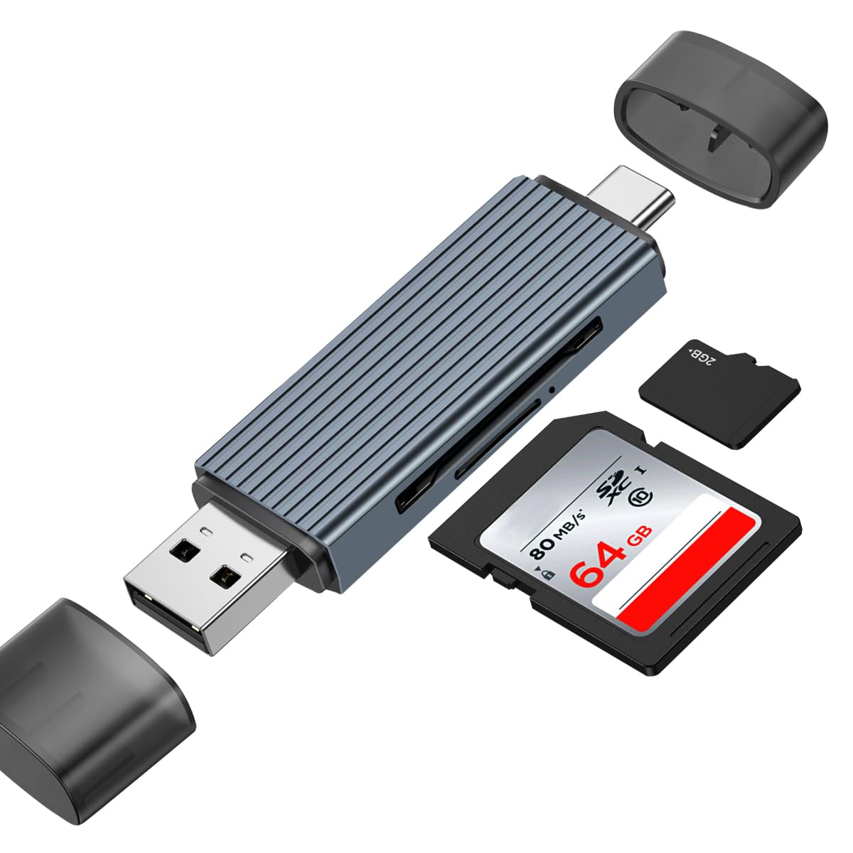 Andubil SD & TF Card Reader with Type-C & USB Ports,Portable Memory Card Reader Compatible with TF, SD, SDHC, SDXC, MMC, RS-MMC, Micro SDXC for Computer & Android Phone-image-29