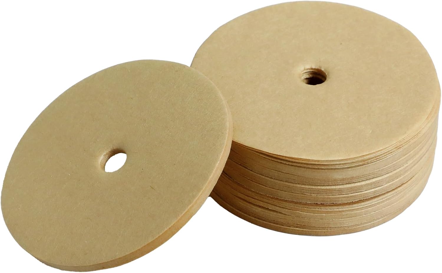 300Pcs Percolator Coffee Filters,Percolator Coffee Pot Filters,Percolators Filter With Hole,Disposable Disc Coffee Filters for Camping Coffee Pot Home Office Use
