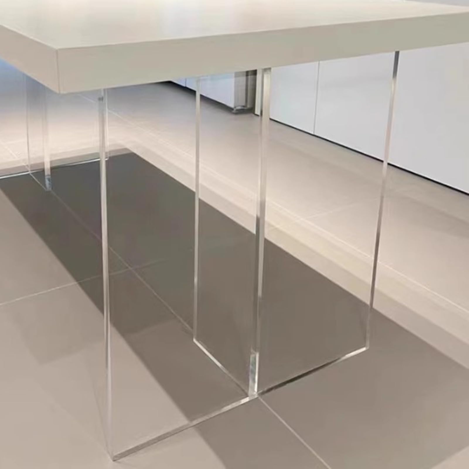 Pieds de table en acrylique transparent de 70 cm de haut pour meubles