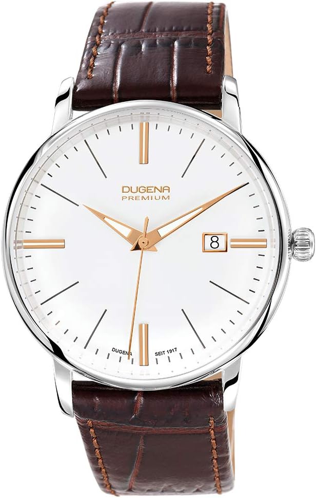 DugenaPremium Men's Quartz Watch Festa 7000167 with Leather Strap