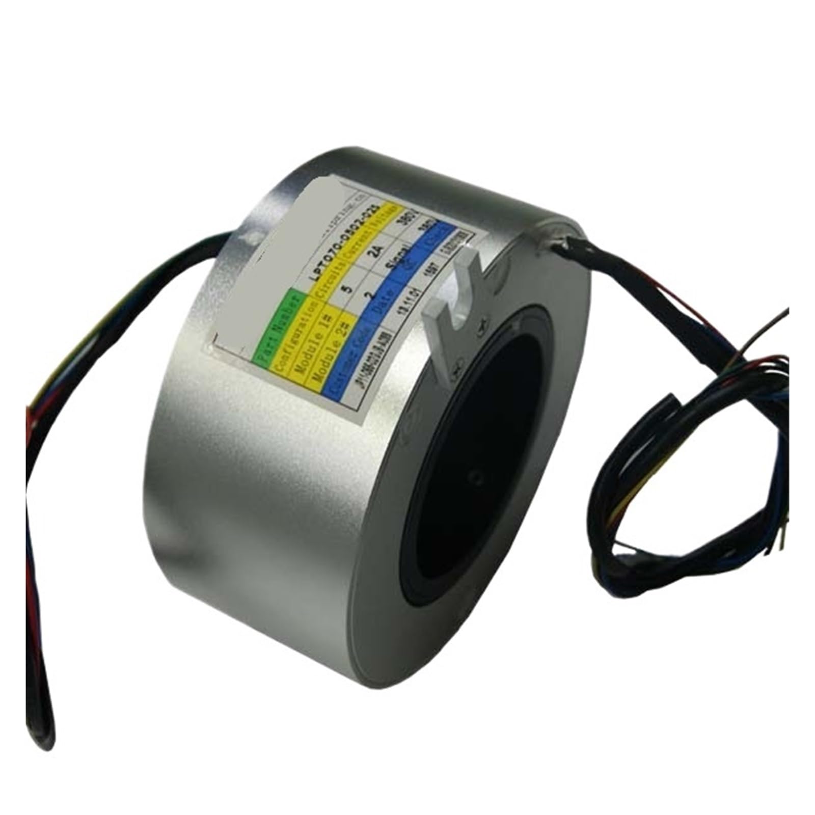 Anillo colector pasante conductor para mesa giratoria motorizada