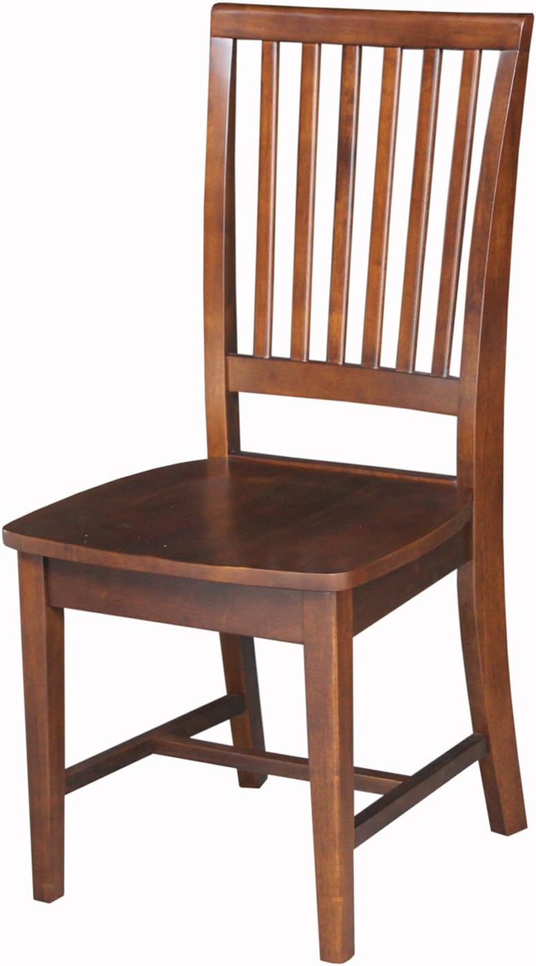 Amazon｜International Concepts ミッションサイドチェア 2個セット エスプレッソ｜ダイニングチェア オンライン通販