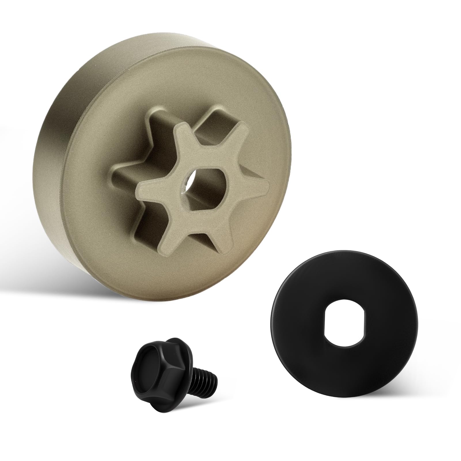 Kit de piñón de transmisión con perno y arandela compatible con motosierra Dewalt DCCS620B DCCS670B DCCS690B DCCS690H1 DCCS690M1 DCCS620P1 DCCS670X1 90618228 90639221 90618229