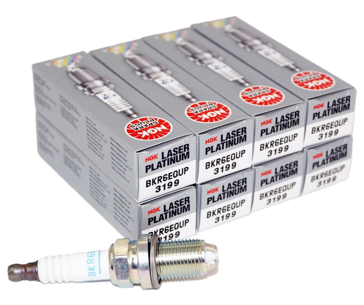 BMW Spark Plugs, Plug Set Laser Platinum OEM 3199 (8pcs)