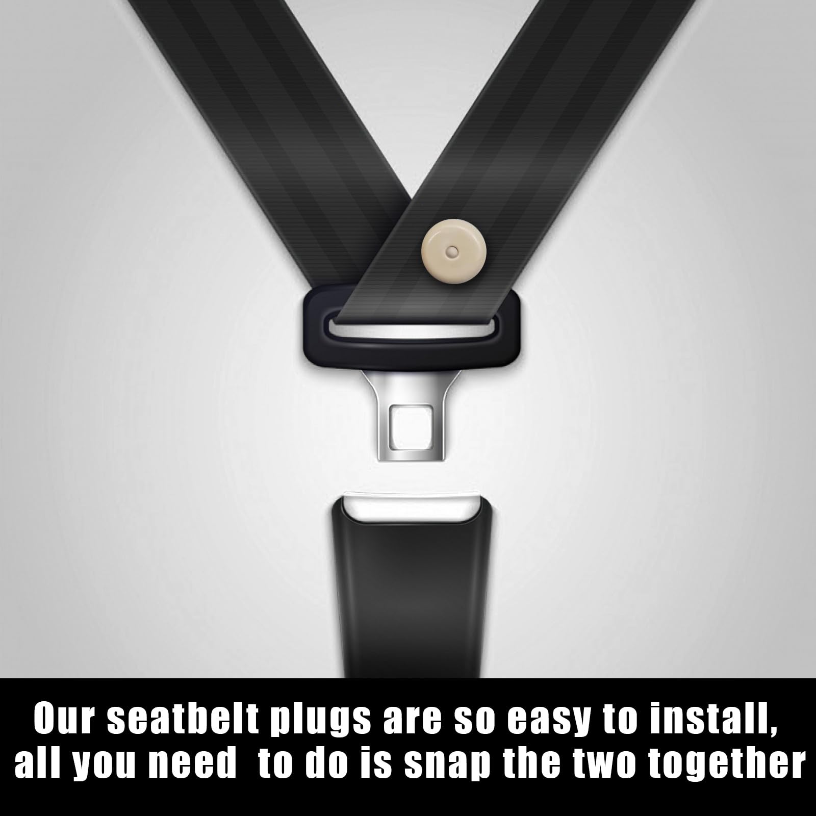 10 Sets Seat Belt Button Stop Plastic Seat Belt Stop Clips Prevent Buckle from Sliding Down No Welding — view 5