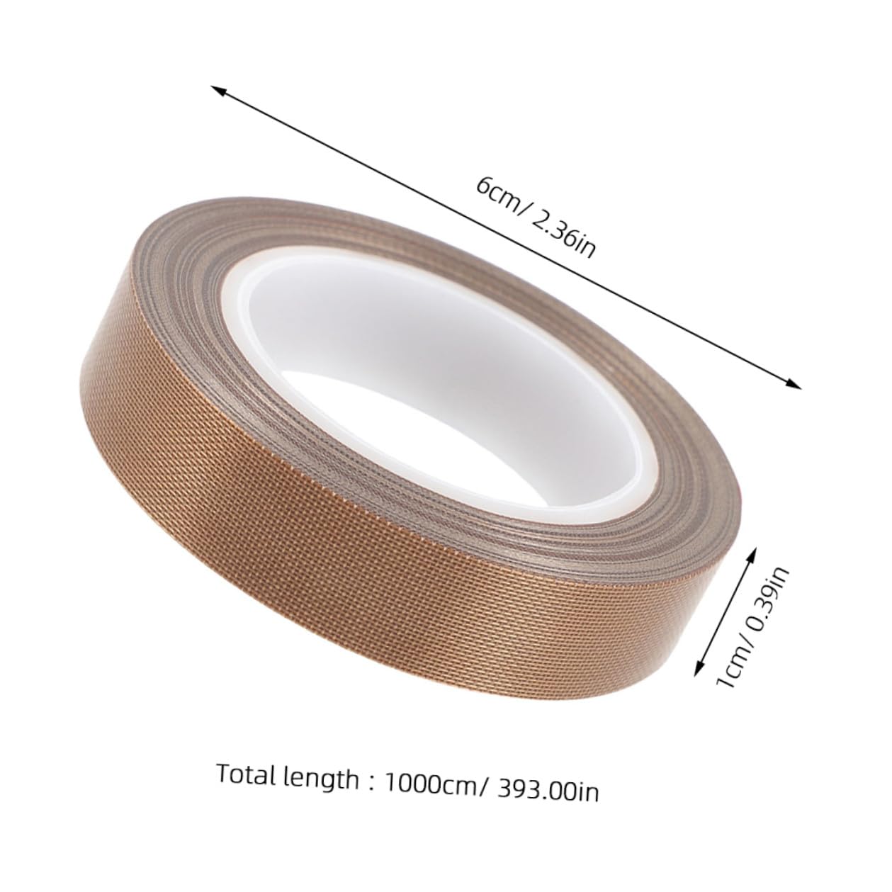Ciieeo Cinta de Teflón Cinta Selladora de Ptfe para Selladora al Vacío Aislante Térmica para Máquina al Vacío Manual Uso Cocina