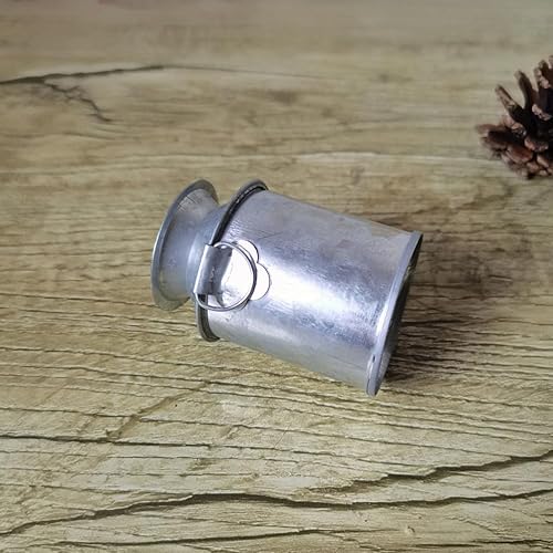 Miniatura 5 de GANAZONO Jarrón de metal galvanizado para leche, 3 piezas, estilo retro, para el hogar, cocina, sala de estar, casa de campo, paisaje, decoración de