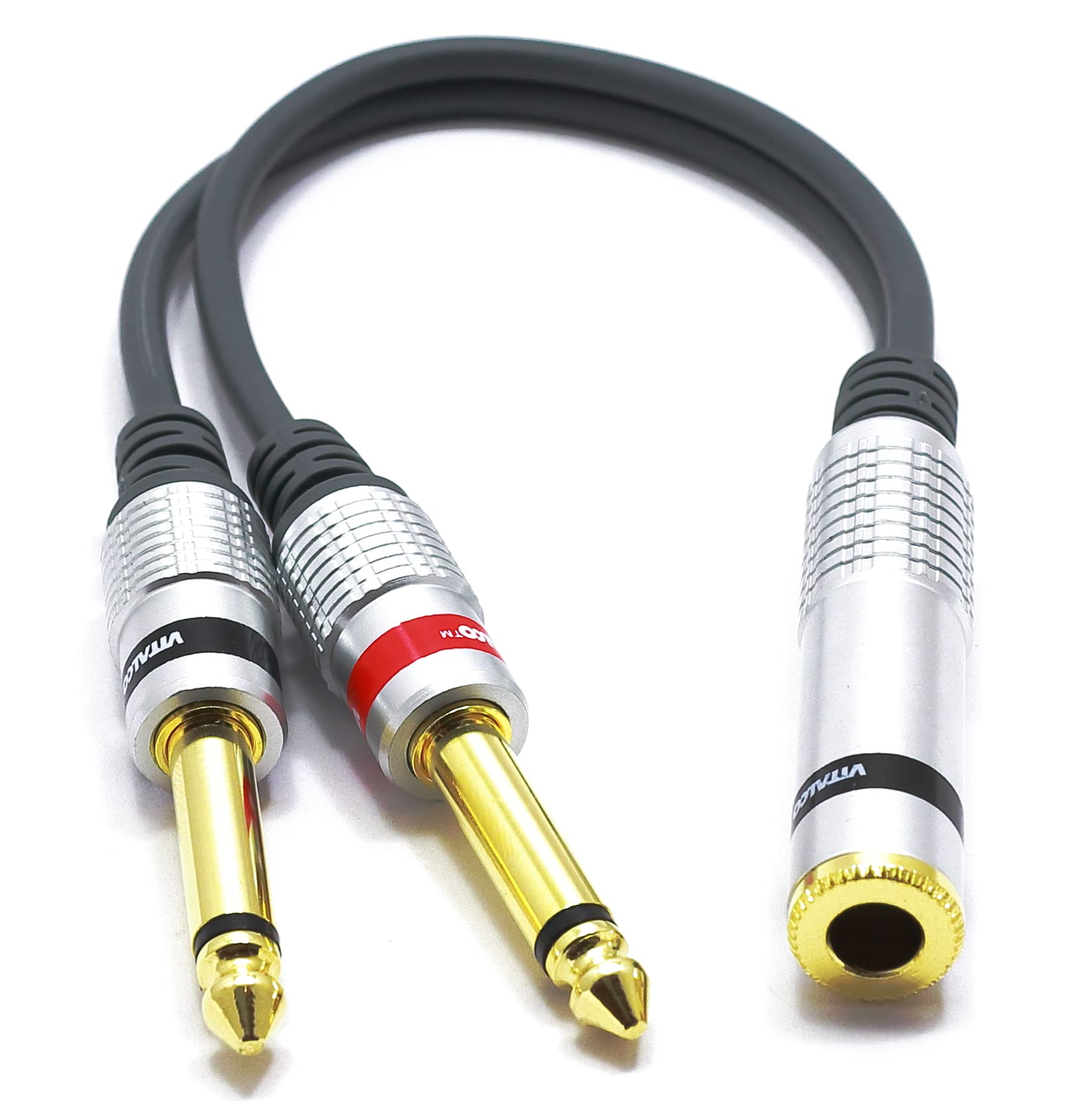 Splitter Jack Stereo Duplicatore Con Due Connettori RCA Femmina A Un Connettore Jack Maschio Da 6,3 Mm Per Sistemi Audio Stereo 87960268 Adattatore Jack Doppio