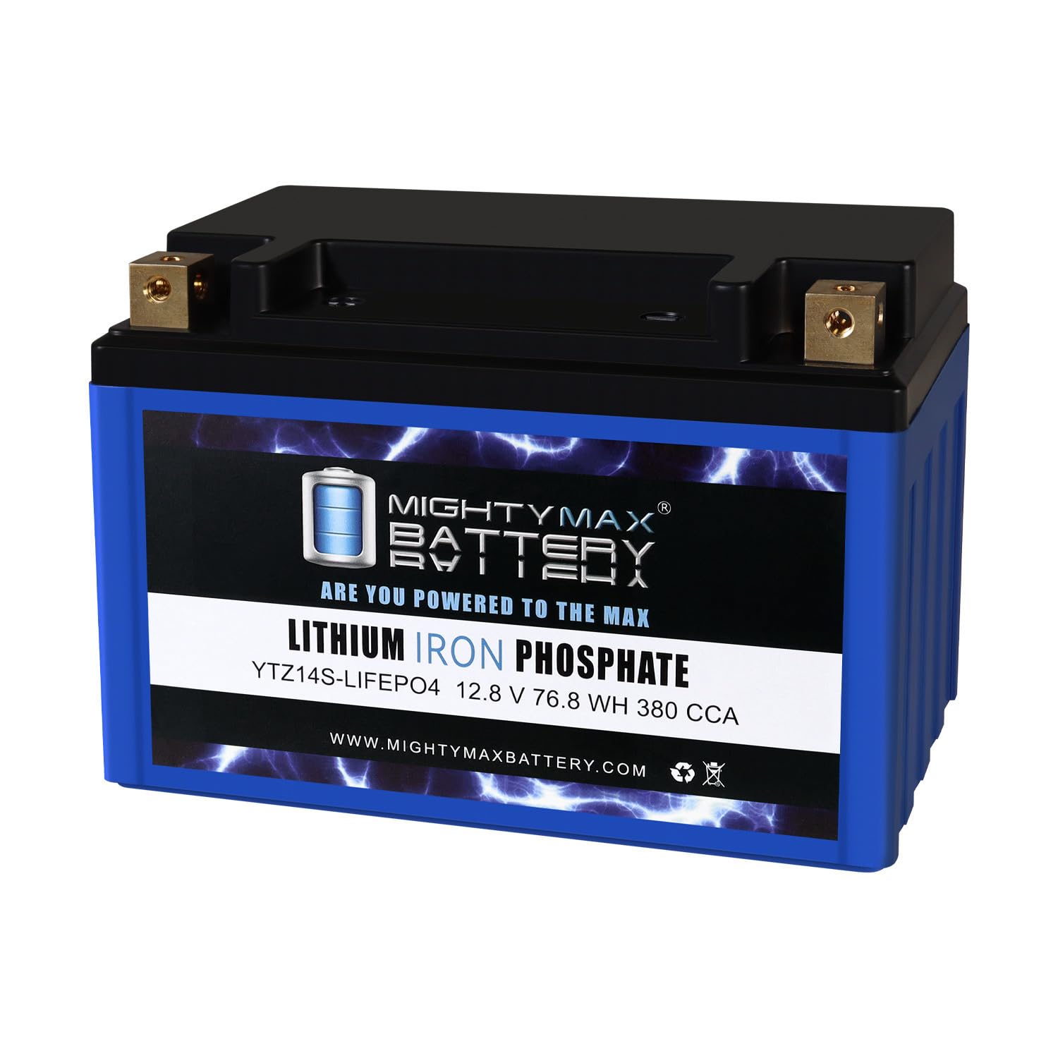 Amazon.com: Mighty Max Battery YTZ14S LIFEPO4-12 Volt 11.2 AH, 380