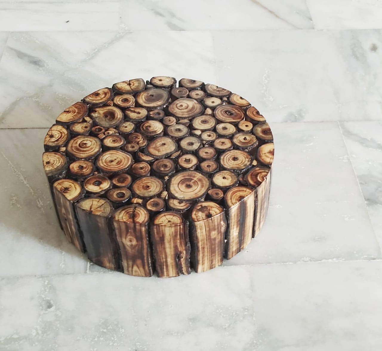 Blessing Handicrafts Wooden Plant Stand,Pot Stand for Home,Garden, Balcony for Cafe, Outdoor Furniture Picnic, Garden,Living Room, Bedroom, Kitchen for Home Decor Foot Stool Pre-Assembled- 10 inch (B0BXSGK9VL) Amazon Price History, Amazon Price Tracker