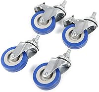 Vista 8 de Carrito de 2 capas, carrito médico de 2 niveles, carrito de servicio de laboratorio de 2 niveles, carritos de acero inoxidable con ruedas