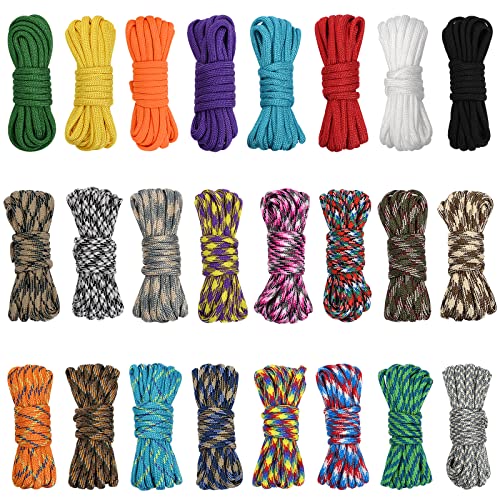 24 Colors 10 Feet Paracord Cord Multifunction Paracord Ropes 550l...