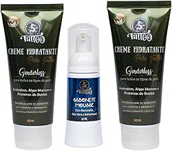Cuidado da Tattoo Kit -2 Hidratantes vegan + Sabonete Mousse