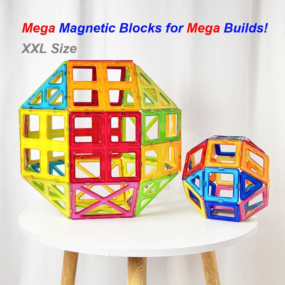 Morkka Magnetische Bouwstenen Magneten Bouwstenen Bouwblokken Educatief Speelgoed Set Creatieve Speelgoedauto Geweldig Vakantie Cadeau(104pcs