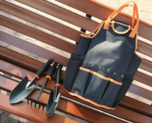 Miniatura 6 de Juego de herramientas de jardinería inusuales, juego de herramientas de jardín de 4 piezas, kit de herramientas de jardín de mano con bolsa de