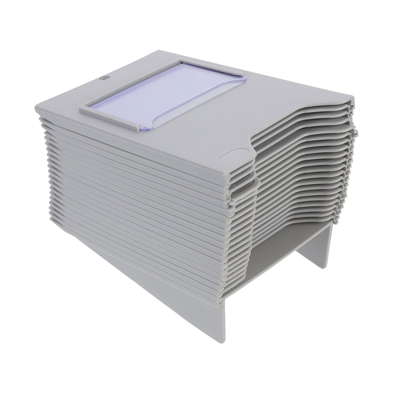Soporte de pared plástico para organizar tarjetas de asistencia en almacenes